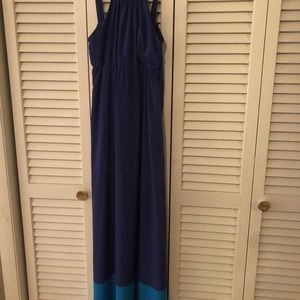 Cobalt blue maxi dress